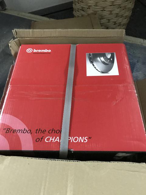 GENUINE BREMBO REAR BRAKE DISC ROTOR PROTON WAJA 1.6 1.8 VOLVO S40 V40 (1995-2004)