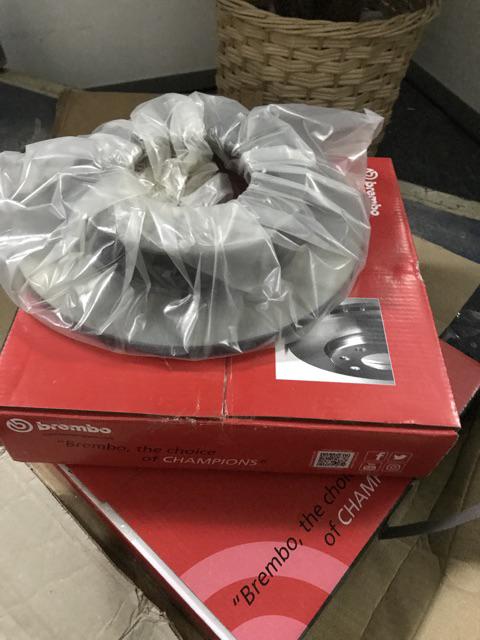 GENUINE BREMBO REAR BRAKE DISC ROTOR PROTON WAJA 1.6 1.8 VOLVO S40 V40 (1995-2004)