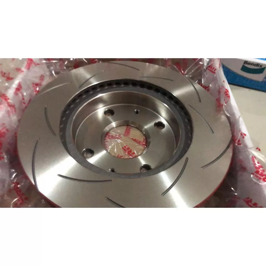 (PROMO!!) TRW XPS FRONT SLOTTED PERFORMANCE DISC ROTOR PERODUA MYVI 1.0 1.3 (2005-2010) DAIHATSU MOVE L9