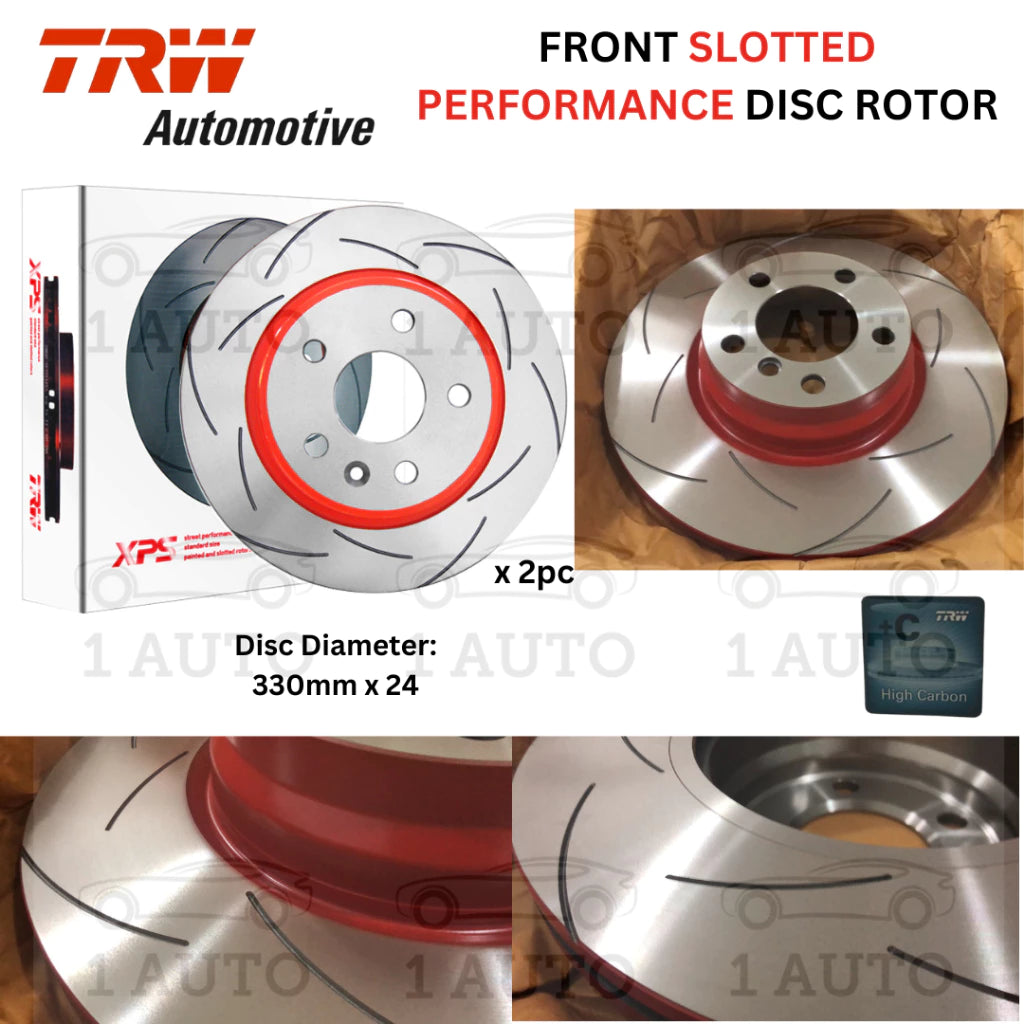 TRW XPS PERFORMANCE SLOTTED DISC ROTOR FRONT DEPAN BMW F30 328i 330i F32 328i GT F33 F36 428i (330mm)