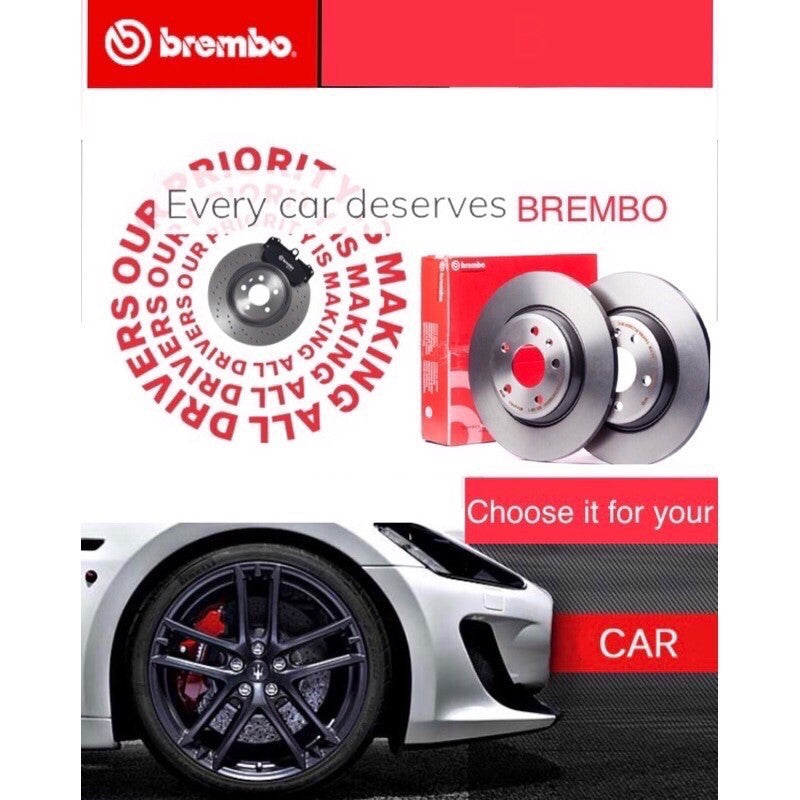 GENUINE BREMBO FRONT BRAKE DISC ROTOR TOYOTA VIOS NCP42 IST NCP61 MRS ZZW30