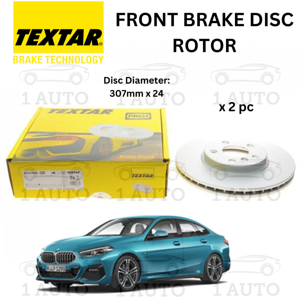 TEXTAR GERMANY FRONT DEPAN BRAKE DISC ROTOR BMW F44 218i X1 F48 sDrive18i