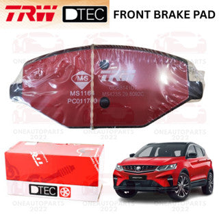 TRW DTEC PREMIUM FRONT BRAKE PAD PROTON X50 1.5T