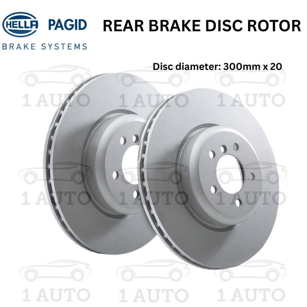 HELLA PAGID GERMANY REAR BELAKANG BRAKE DISC ROTOR BMW F30 316i 318i LCI 320i 320d F32 420i F22 COUPE 220i