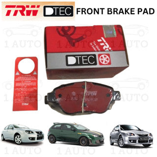 TRW DTEC PREMIUM FRONT BRAKE PAD PROTON GEN2 1.3 1.6 SATRIA NEO 1.3 1.6 PERSONA 1.6 (2007-2015)