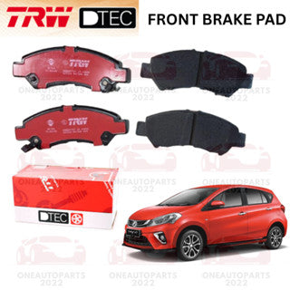TRW DTEC PREMIUM FRONT BRAKE PAD PERODUA MYVI D20N 2018-on 1.3 1.5 MG3