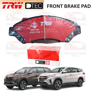 TRW DTEC PREMIUM FRONT BRAKE PAD PERODUA ARUZ 1.5 TOYOTA RUSH F800 1.5