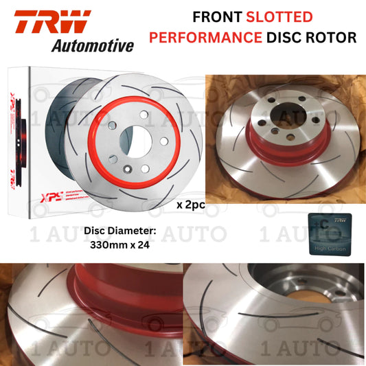 TRW XPS PERFORMANCE SLOTTED DISC ROTOR FRONT DEPAN BMW F30 328i 330i F32 328i GT F33 F36 428i (330mm)