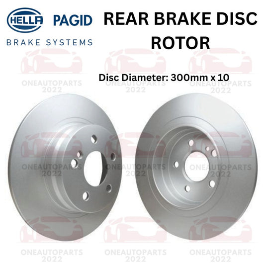 HELLA PAGID GERMANY REAR BELAKANG BRAKE DISC ROTOR MERCEDES BENZ W204 C180 C200 C250 C207 E250 CGI