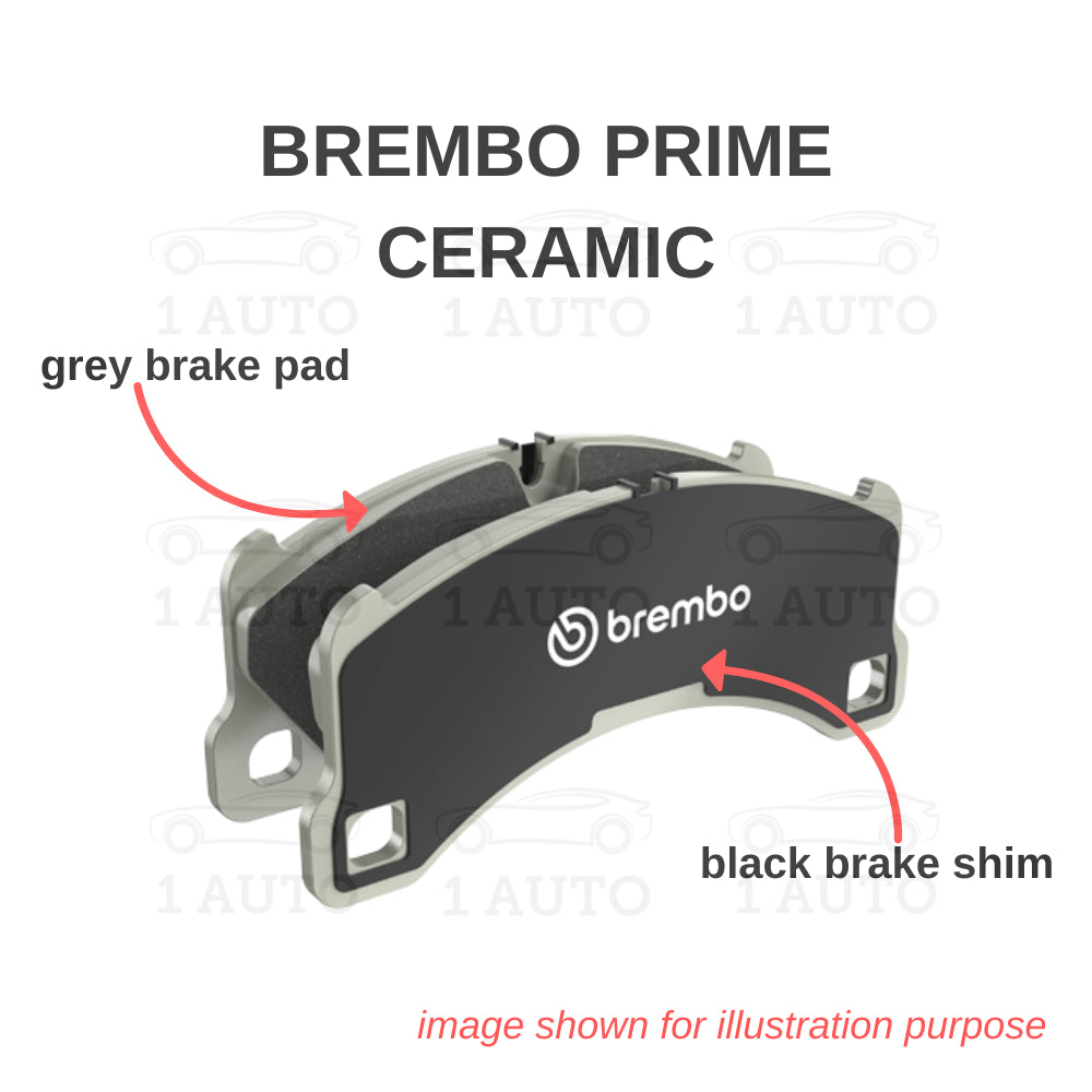 GENUINE BREMBO PREMIUM CERAMIC REAR BRAKE PAD NISSAN ELGRAND E51 MURANO Z50 PRESAGE U31 J31