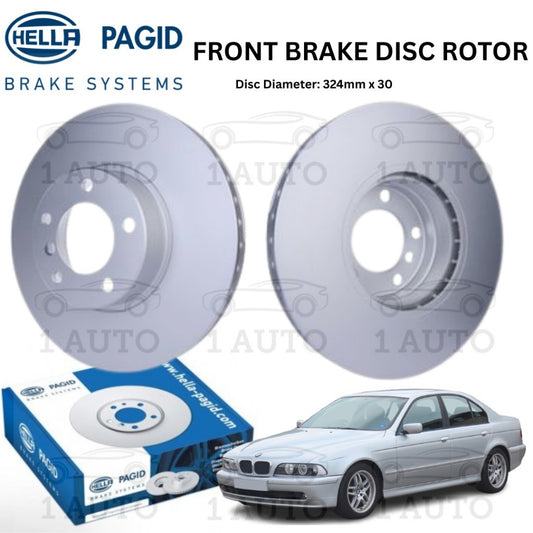 HELLA PAGID GERMANY FRONT DEPAN BRAKE DISC ROTOR BMW E39 530i (324mm)