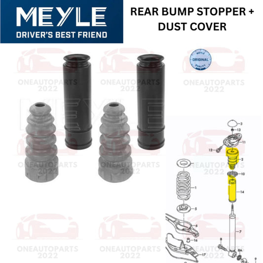 MEYLE GERMANY REAR BUMP STOPPER + DUST COVER KIT VW JETTA 1.4 GOLF MK6 1.4 2.0