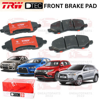 TRW DTEC PREMIUM FRONT BRAKE PAD PROTON INSPIRA MITSUBISHI LANCER CY4A CX5A 2.0 2.4 ASX GRANDIS OUTLANDER