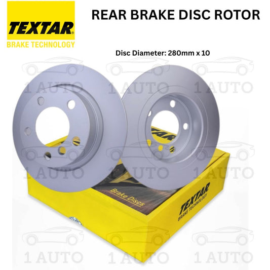 TEXTAR GERMANY REAR BELAKANG BRAKE DISC ROTOR MINI COUNTRYMAN R60 1.6 PACEMAN R61 1.6