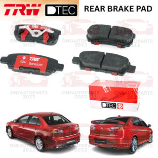 TRW DTEC PREMIUM REAR BRAKE PAD PROTON INSPIRA 1.8 2.0 MITSUBISHI LANCER GTE CY4A 2.0