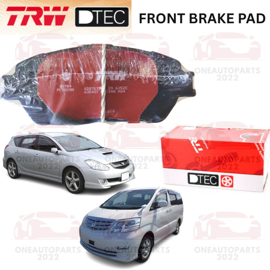 TRW DTEC PREMIUM FRONT BRAKE PAD TOYOTA CALDINA ST246 GT-4 TURBO ALPHARD ANH10 2.4 MNH10 3.0 ANH15 MNH15