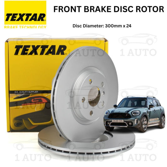 TEXTAR GERMANY FRONT DEPAN BRAKE DISC ROTOR MINI COUNTRYMAN F60 2.0