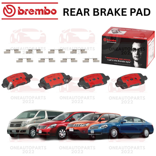 GENUINE BREMBO PREMIUM CERAMIC REAR BRAKE PAD NISSAN ELGRAND E51 MURANO Z50 PRESAGE U31 J31