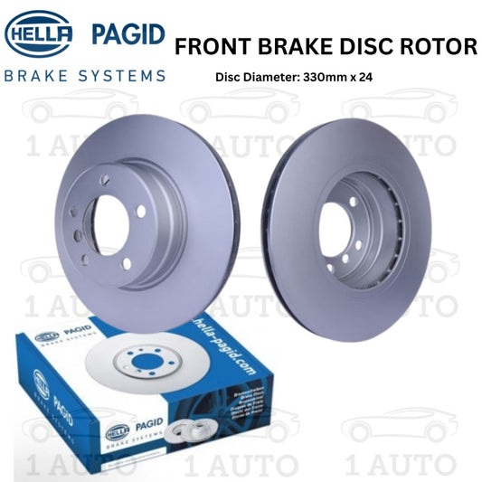 HELLA PAGID GERMANY FRONT DEPAN BRAKE DISC ROTOR BMW X1 F48 20i F46 220i MINI COUNTRYMAN F60 2.0