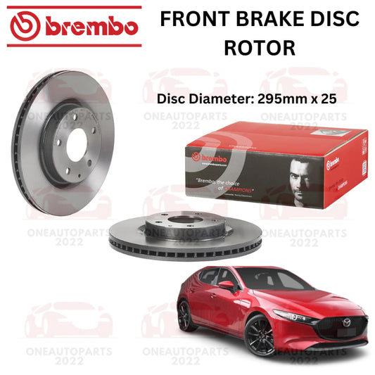GENUINE BREMBO FRONT DEPAN BRAKE DISC ROTOR MAZDA 3 BP 2.0 (2019-on)