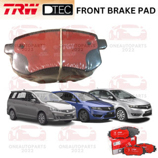 TRW DTEC PREMIUM FRONT BRAKE PAD PROTON EXORA 1.6 CPS SUPRIMA S 1.6 PREVE 1.6 CFE IAFM