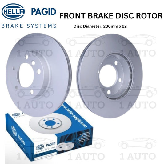 HELLA PAGID GERMANY FRONT DEPAN BRAKE DISC ROTOR BMW E46 318i 1.9 2.0 318Ci 320i Z3 E36 2.0