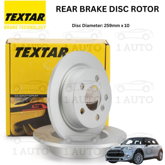TEXTAR GERMANY REAR BELAKANG BRAKE DISC ROTOR MINI COOPER F55 F56 1.5 2.0